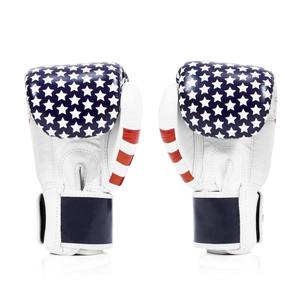 นวมชกมวยหนังแท้ FairTex ระดับมืออาชีพ พิมพ์สีตามสั่ง โลโก้สโมสรตามสั่ง สำหรับฝึกซ้อมมวยไทยและสปาร์ริง - Product Image 4
