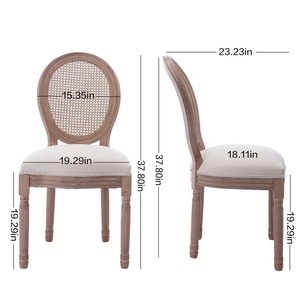 Silla de Comedor Moderna de Madera Maciza Tallada a Mano, Estilo Antiguo Real Indio, Resistente, para Comedor, Hotel, Oficina, Hogar, Bar, Taller, Gimnasio, Parque - Product Image 3