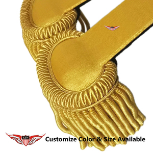 Borlas Doradas de Alta Calidad con Flecos, Pequeñas Borlas Doradas para Hombro, Accesorio de Moda para Ceremonias y Defensa Personal - Product Image 2