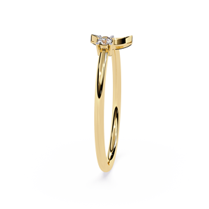 Natural Round diamond shape Mermaid Tail <b>Open</b> <b>Ring</b> 18k Yellow Engagement <b>Ring</b> Fashion Jewelry Popular Custom Fine Jewelry - Product Image 3