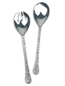 Juego de servicio de ensaladas con mango de latón y plata, conjunto de servicio de comida, de acero inoxidable, venta al por mayor - Product Image 3