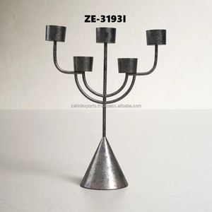 High End Candle Stand for Hotel Lobby <b>Wedding</b> Decoration Luxury Interior Design Projects Metal Wood Eco-friendly Handmade Zahid - Product Image 5