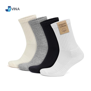 Custom Organic Cotton Crew <b>Socks</b> Knitted Breathable Eco-Friendly Daily Wear Comfortable Arch Support <b>Socks</b> Manufacturer - Product Image 4