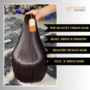 Wholesale Virgin Hair Bundles Super Double Drawn Natural Color <b>Top</b> Quality Long Length Extensions - Product Image 5
