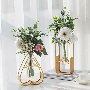 Brushed Metal Bud Vase Subtle Texture Small Decorative Flower Vase for Single Stem <b>Table</b> Centerpiece and Gifting Use - Product Image 3