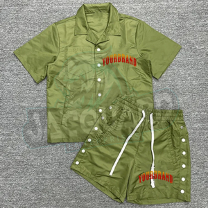 Conjunto de Dos Piezas de Alta Calidad Personalizado para Hombre, Ropa Deportiva, Chaqueta Cortavientos Reflectante 3M, Traje Deportivo para Hombre, Conjunto de Verano - Product Image 1