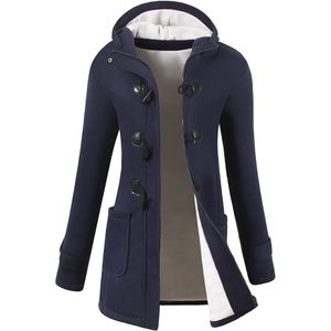 <b>Lady</b> Womens <b>Coat</b> Wholesale Fashion Longline <b>Winter</b> Outerwear Jacket Warm <b>Ladies</b> <b>Coat</b> Elegant Long Sleeve Button Closure Classic - Product Image 5