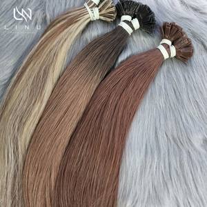 Vente en gros extensions de cheveux à pointe plate en kératine pré-collée trame de cheveux humains à double tirage style droit - Product Image 6
