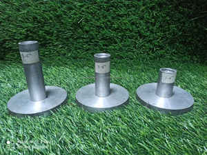 Stylish Candle Holder for Home Decorative Tabletop Decor <b>Silver</b> Color Modern Design Metal Candle Holder - Product Image 5