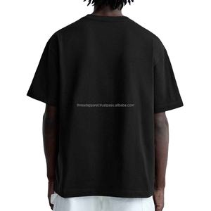 Camiseta de Manga Corta de Lujo para Hombre, de Alta Calidad, Diseño de Logotipo Personalizado, Hombros Caídos, 100% Algodón, Sublimación de Alta Densidad - Product Image 2