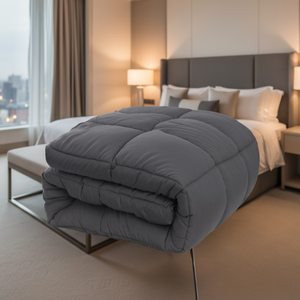 Quilted Duvet 100% Polyester <b>Hypoallergenic</b> Machine Wash Breathable Autumn Winter Comforter Queen Size Soft Filled <b>Bedding</b> - Product Image 1