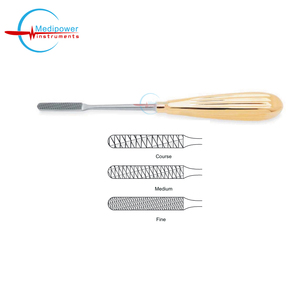 Medipower Instruments TC Parkes Rasp nasal à coupe inversée 19,5 cm, instrument de modelage osseux à grain moyen-fin, en acier inoxydable CE - Product Image 2