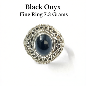 แหวนออนิกซ์สีดำ น้ำหนัก 7.3 กรัม - Product Image 2