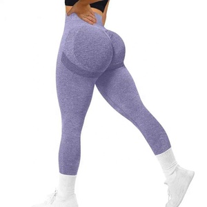 กางเกงโยคะเอวสูงทรงรัดรูป ยี่ห้อ Bliz Sports Wear ดีไซน์รัดสะโพกแบบ Ruched Butt Scrunch ผ้าสแปนเด็กซ์ไนลอนเนื้อแน่น สำหรับออกกำลังกายสำหรับผู้หญิง - Product Image 4