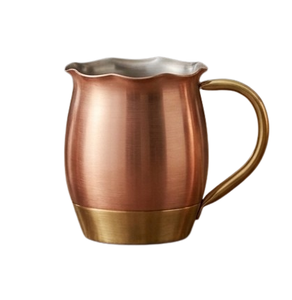 Mug en cuivre fait main avec motif floral gravé, le plus vendu pour les bars, clubs, cuisines domestiques et restaurants, finition brillante - Product Image 5