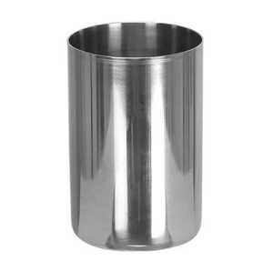 Verre à eau en acier inoxydable de qualité supérieure à bord évasé, finition lisse, gobelet conique en métal, incassable, gourde de cantine - Product Image 4