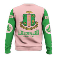 Sweat-shirt universitaire unisexe Alpha pour femme, col rond rose, imprimé brodé, décontracté, en polaire, écologique, pour l'hiver