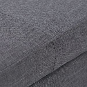 Castleford Slate Grey <b>Storage</b> Ottoman Stylish <b>Stools</b> & Ottomans Collection - Product Image 5