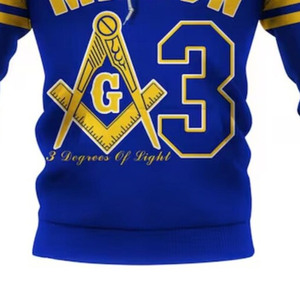 เสื้อฮู้ดฟรีเมสันสำหรับผู้ชาย ผ้าฝ้าย ปรับฮู้ดได้ สไตล์ลำลอง แฟชั่นสตรีทแวร์ เสื้อฮู้ดฟรีเมสันสำหรับผู้ชาย - Product Image 5