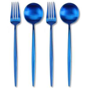 Premium 5 Pcs Stainless Steel Flatware Set Mirror Polish Knife Fork <b>Spoon</b> Cutlery for Kitchen And Restaurant - Product Image 6