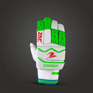 Diseño ergonómico y material transpirable ZAP Guantes de bateo de cricket de neón para uso de cricket basado en el rendimiento de la India - Product Image 1