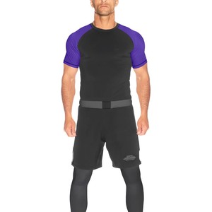 Rashguard personnalisé pour hommes, manches courtes, sublimation, Jiu Jitsu MMA BJJ, service OEM de haute qualité, vente en gros, création de votre propre design avec logo personnalisé - Product Image 3