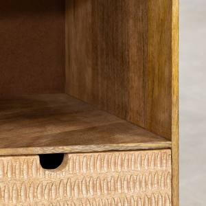 Mesita de noche Vandana Amber Balance con almacenamiento en madera natural de mango Yulara - Product Image 6
