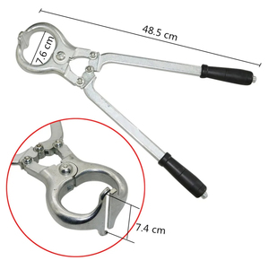 1 Paire de pinces de castration sans sang en acier inoxydable pour animaux masculins, pinces de castration pour bovins - Product Image 3