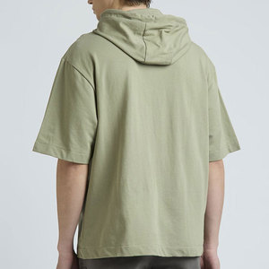 Conception OEM, sweat-shirt surdimensionné à manches longues à double couche, personnalisé, 100% coton, tissu tricoté d'hiver, taille plus pour hommes - Product Image 3