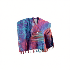 Poncho en coton tie-dye - Autres produits artisanaux - Product Image 2