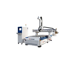Routeur CNC 4 axes MS90-1325, zone de travail 1300*2500mm, changeur d'outils à disque pour gravure sur bois et mousse