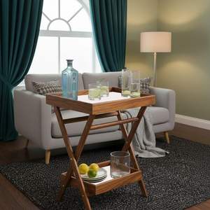 Wooden Handmade Portable Coffee <b>Table</b> Tea <b>Table</b> for Home, <b>Nesting</b> <b>Table</b>, Garden and Living Room Coffee <b>Table</b>, Natural Wood Brown - Product Image 3