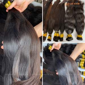 100% trame droite naturelle vierge de cheveux Remy vietnamiens bruts en faisceaux à double tirage pour le blanchiment et la teinture - Product Image 5