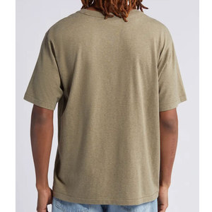 Camiseta Básica para Hombre, 100% Algodón, Color Sólido, Cuello Redondo, Manga Corta, Corte Regular, Estilo Casual, Tejido Jersey - Product Image 3