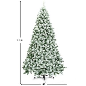 Albero di Natale Artificiale Innevato da 2,3 Metri con 1346 Punte e Base Pieghevole - Product Image 2