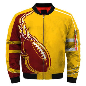 Livraison gratuite, nouvelle veste bomber de l'équipe de football américain Bengals, manches longues, vêtements chauds unisexes, vestes d'automne et d'hiver - Product Image 5