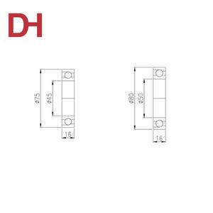 ตลับลูกปืนเหล็กความแม่นยำสูง P4 ขนาดเส้นผ่านศูนย์กลาง 50 มม. ยาว 70 มม. ผลิตในญี่ปุ่น รุ่น 50BNR10E-DUP45BNR10E-DUP บริการหล่อลื่นด้วยจาระบีคุณภาพสูง - Product Image 1