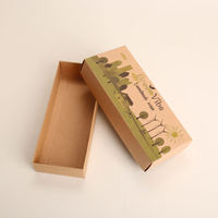 Boîte d'emballage en papier kraft biodégradable de luxe, écologique, faite à la main, pour savon en barre et bougie, avec design personnalisé et gaufrage, vente en gros