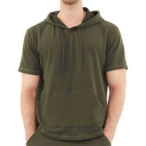 T-shirt surdimensionné personnalisé pour homme, 100 % coton épais, anti-plis, décontracté, sportif, à manches courtes, à capuche, col en V - Product Image 6