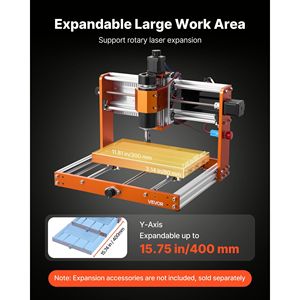 Fresatrice CNC a 3 Assi con Mandrino da 500W, Area di Lavoro 300 x 180 x 80 mm, Controllo Offline per Incisione e Fresatura del Legno, Serie 3000 - Product Image 4