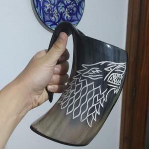 Handmade Horn Classic <b>Tea</b> <b>Mug</b> Natural Shape Polished Eco-Friendly Dishwasher Safe Solid Pattern Party Home Use Gift Box - Product Image 1