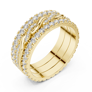 Recogido joyería 14K anillo de cuerda trenzada tendencia de moda para 2025 - Product Image 5