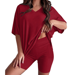 Stylish Wear <b>Tie</b> Dye <b>Set</b> For Women's Polyester Spandex Tending Product With Solid Color Breathable <b>Set</b> For Women's - Product Image 6