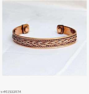 กำไลข้อมือทองแดงแท้บรรเทาอาการปวดข้อ แม่เหล็กบำบัด แฟชั่นสวยงาม สำหรับผู้ชาย ผู้หญิง ของขวัญคริสเตียน บรรเทาอาการปวดข้อ - Product Image 3