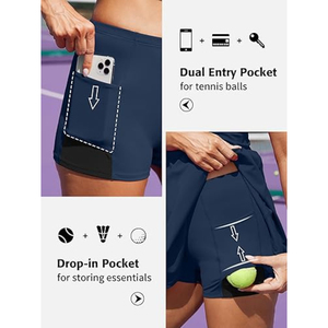 Vêtements de sport pour femmes de haute qualité, bleu, vêtements de golf, vêtements de sport slim sans manches en spandex/nylon, confortables, décontractés, été, séchage rapide - Product Image 4