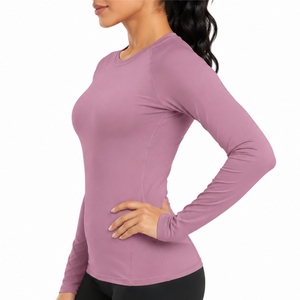 <b>Women</b> Long Sleeve <b>Compression</b> Shirt Premium Comfort Performance Fit Soft Stretch Quick Dry Breathable Active Style Rash Guard - Product Image 3