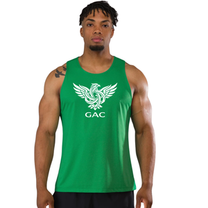 Camiseta Deportiva de Tirantes para Hombre, 100% Poliéster, Tejido de Punto, Secado Rápido, Transpirable, Antiencogimiento, con Logotipo Personalizado Bordado en la Parte Delantera - Product Image 1
