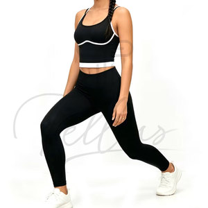 Women Yoga Set Workout Fitness Gym Wear Yoga Set Gym Clothing Sleeveless Yoga Set For Women - Product Image 6