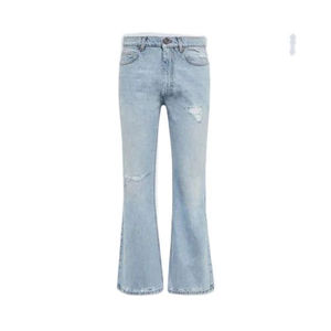 <b>Men's</b> <b>Wide</b> <b>Leg</b> Baggy Jeans Light Gray Washed Denim Pants Loose Fit Casual Streetwear <b>Trousers</b> <b>Men</b> <b>Wide</b> <b>Leg</b> Denim Jeans - Product Image 2