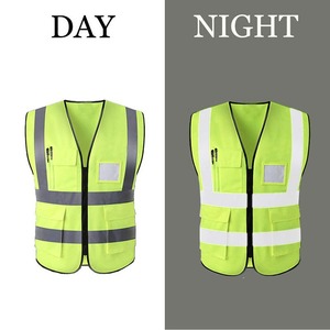 New Arrival High Vis Safety Jacket Vest Multiple Pockets <b>Construction</b> Security Vest - Product Image 4